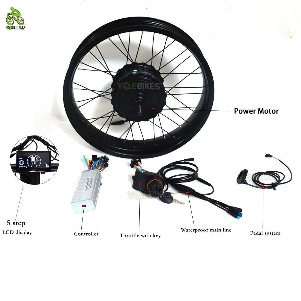 Fat Tire Ebike Conversion Kit 2000W - 20 inch 4.0 ebike Accessoires DIY