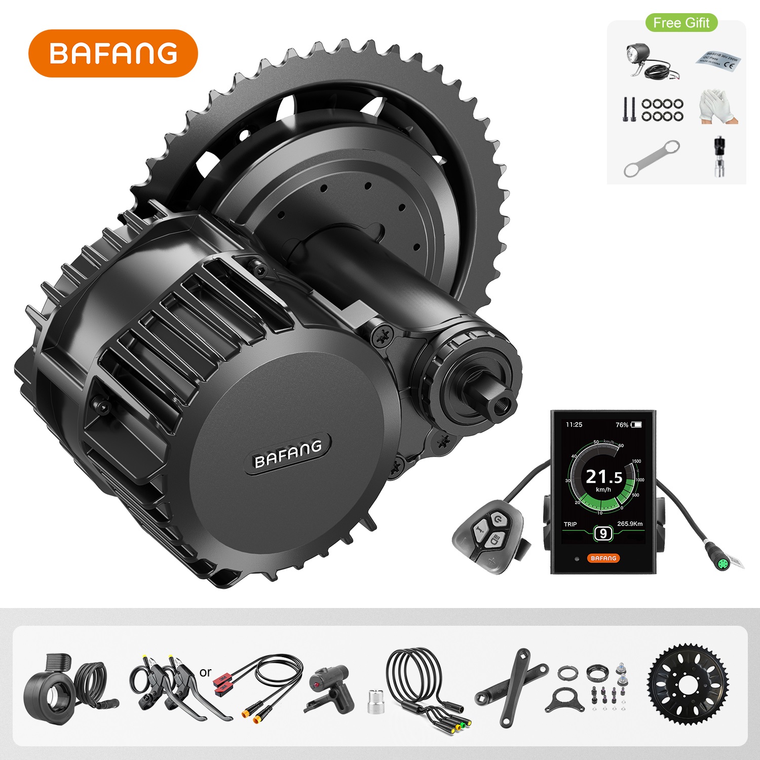 Bafang Bbshd 1000W Conversion Kit - Bafang UART 48 V/52 V 1000