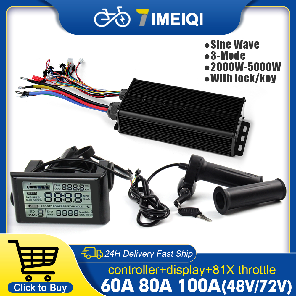 2000 W-5000 W 48 V-72 V E-Bike - Sine Wave Controller 48V 72V 80A recensie en prijs