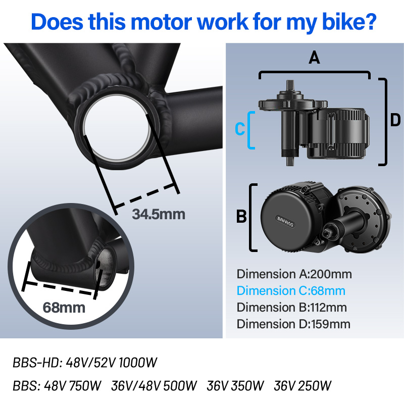 BAFANG BBSHD BBS01 BBS02B BBS0 - Bafang Bbshd 1000W Conversion Kit recensie en prijs